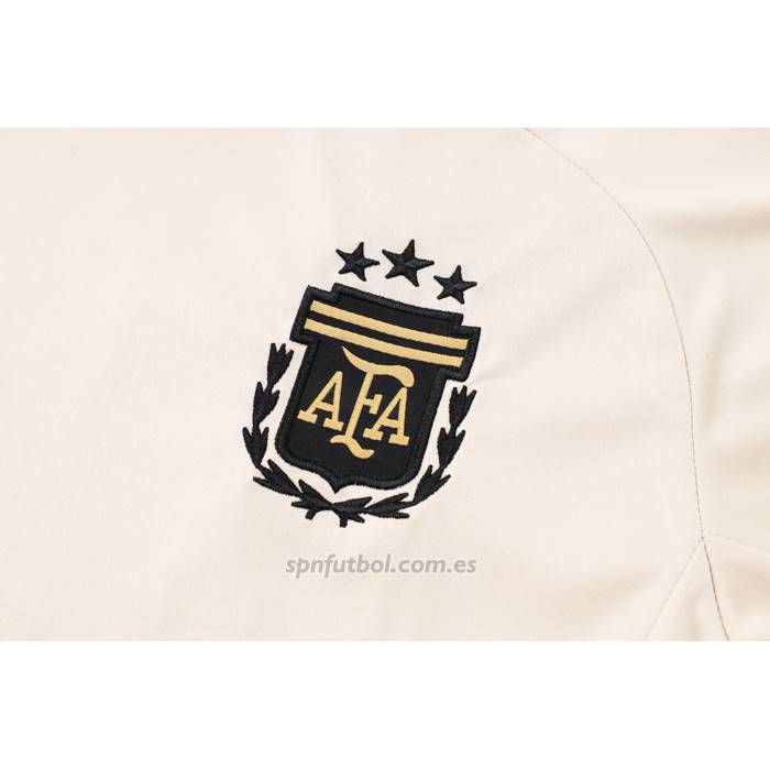 Chandal del Argentina Manga Corta 2024-2025 Amarillo - Pantalon Corto